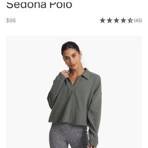 NWT Vuori Sedona Polo Terry sweatshirt